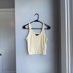 Forever 21 Yellow Crop Top Size: M